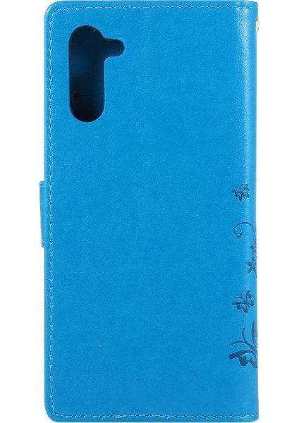 Samsung Galaxy Not 10 Için Pu Deri Bilek Kayışı Manyetik Kart Durumda (Yurt Dışından)