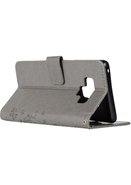 Samsung Galaxy Not 9 Bilek Kayışı Için Filp Durumda Kart Tutucu Kickstand Pu (Yurt Dışından)