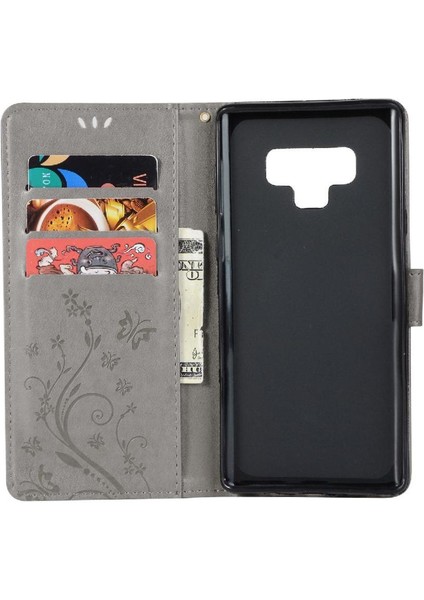 Samsung Galaxy Not 9 Bilek Kayışı Için Filp Durumda Kart Tutucu Kickstand Pu (Yurt Dışından)