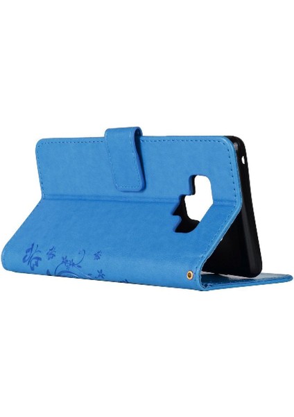 Samsung Galaxy Not 9 Bilek Kayışı Için Filp Durumda Kart Tutucu Kickstand Pu (Yurt Dışından)