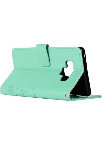 Samsung Galaxy Not 9 Bilek Kayışı Için Filp Durumda Kart Tutucu Kickstand Pu (Yurt Dışından)