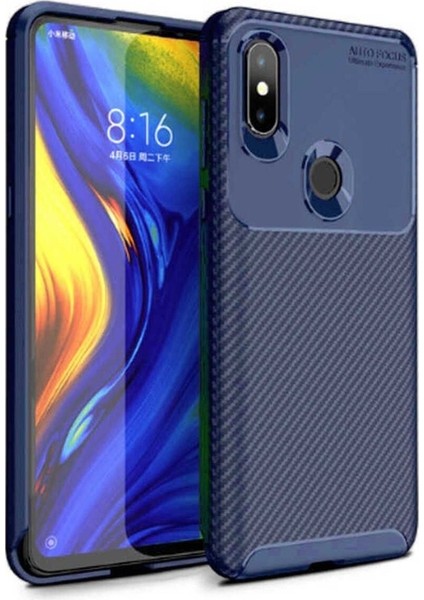 Xiaomi Mi Mix 3 Uyumlu Kılıf Negro Silikon Kapak, Lacivert