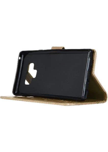 Samsung Galaxy Not 9 Bilek Kayışı Için Filp Durumda Kart Tutucu Kickstand Pu (Yurt Dışından)