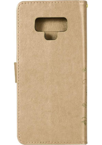 Samsung Galaxy Not 9 Bilek Kayışı Için Filp Durumda Kart Tutucu Kickstand Pu (Yurt Dışından)