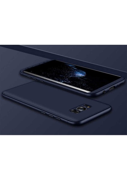 Samsung Galaxy S8 Plus Uyumlu Kılıf Ays Kapak, Mavi