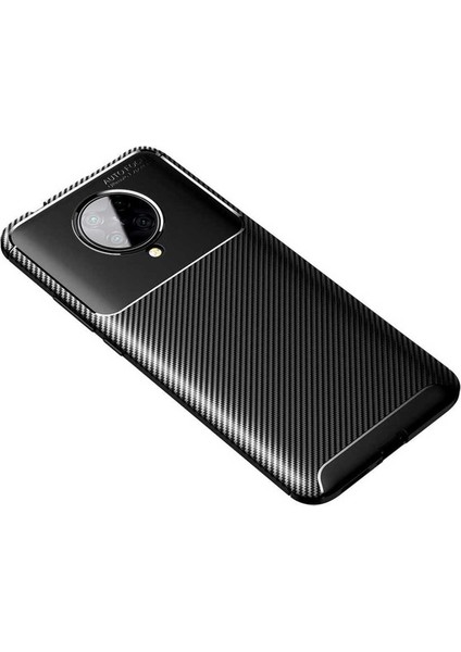 Enci Store Xiaomi Redmi K30 Pro Uyumlu Kılıf Negro Silikon Kapak, Siyah