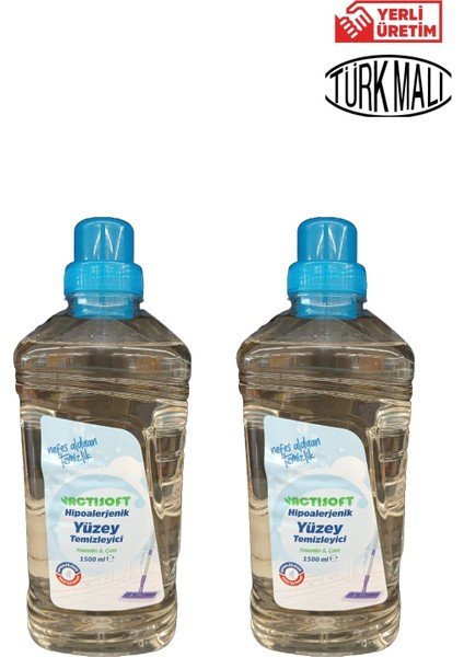 Yüzey Temizleyici Actisoft Hipoalerjenik Yasemin Çam Kokulu 1500 ml x 2 Adet