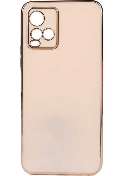 Vivo Y33S Uyumlu Kılıf Bark Kapak, Rose Gold