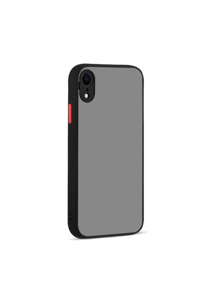 iPhone Xr Kenarları Renkli Arkası Buğulu Şık Hux Silikon Kılıf