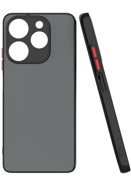 Tecno Spark 10 Pro Kenarları Renkli Arkası Buğulu Şık Hux Silikon Kılıf