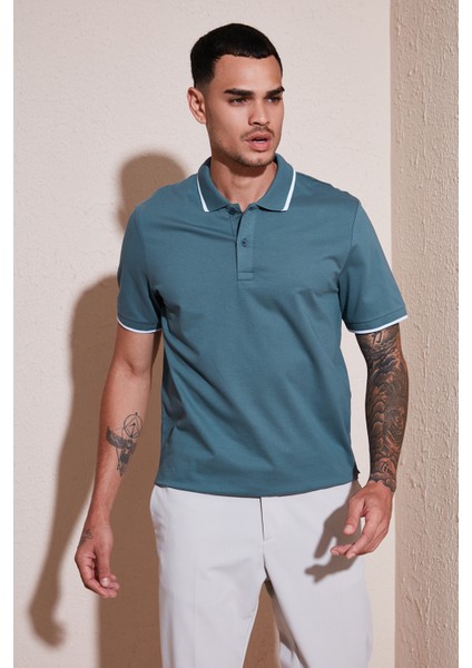 Pamuklu Regular Fit Polo Yaka T Shirt Erkek Polo Yaka T Shirt 5902063
