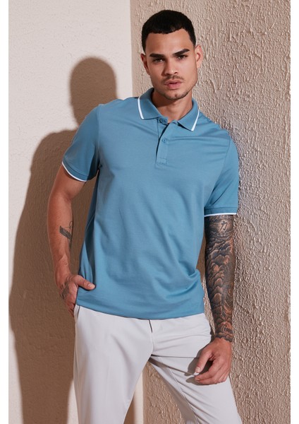 Pamuklu Regular Fit Polo Yaka T Shirt Erkek Polo Yaka T Shirt 5902063