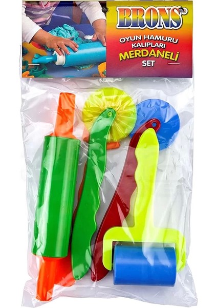Oyun Hamuru Kalıpları Merdaneli Set BR-475