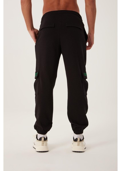 Erkek 3 Iplik Jogger Eşofman Altı Siyah fırsatları