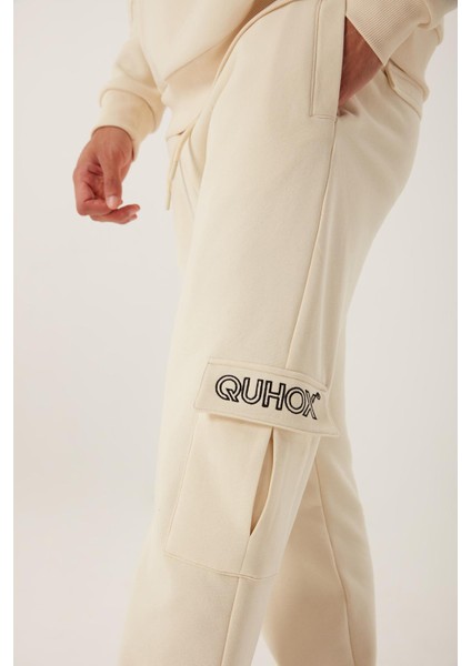 Erkek 3 Iplik Jogger Eşofman Altı Ekru modelleri