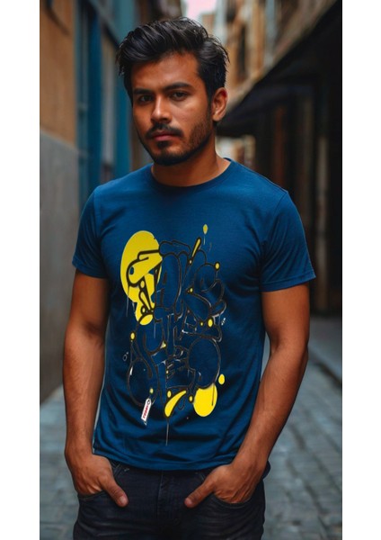 Erkek Baskılı T-Shirt Erkek Tişört