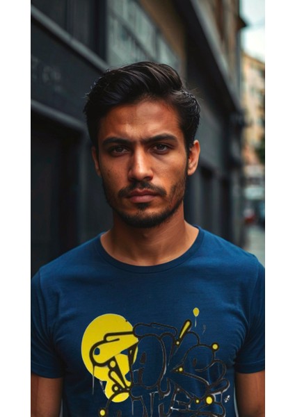 Erkek Baskılı T-Shirt Erkek Tişört