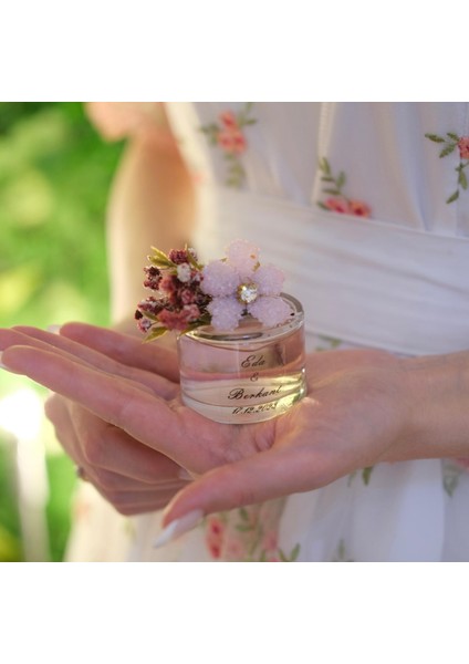 10 Adet Sakura Nikah Hediyeliği Kolonya Şişesi