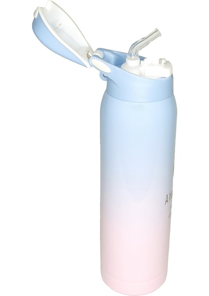 Teknoloji Sus 304 Paslanmaz Çelik 500ML Pipetli Vakumlu Termos