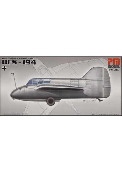 Pm Model 215 1/72 DFS-194 Roket Motorlu Uçak Plastik Model Kiti