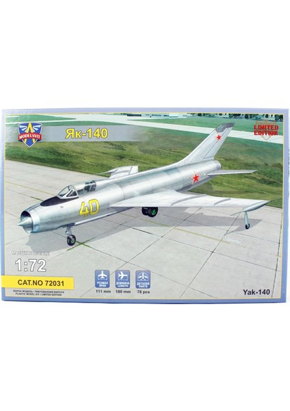 MSVIT72031 1/72 Yak 140 Prototype Savaş Uçağı Plastik Model Kiti