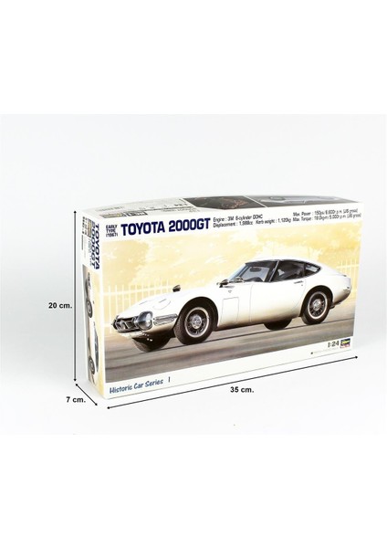 Hc1 21101 1/24 Ölçek, Toyota 2000GT 1967, Otomobil Plastik Model Kiti