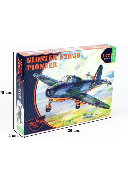 Clear Prop Models 72007 1/72 Ölçek, Gloster E28-39 Öncü Taarruz Jeti, Plastik Model Kiti