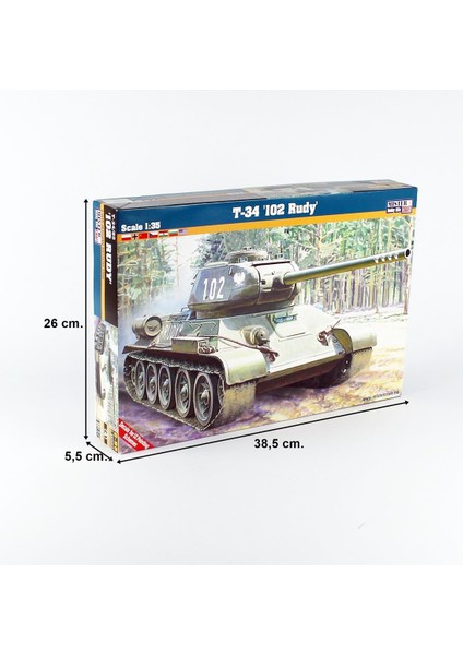G095 1/35 T-34/85 Ana Muharebe Tankı Plastik Model Kiti fırsatları