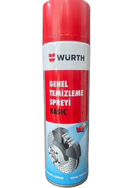 Würth Genel Temizleme Fren Balata Spreyi Basic 500 ml
