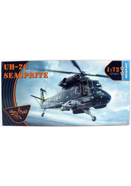 Clear Prop Models 72017 1/72 Ölçek, Kaman Uh-2c Seasprite Askeri Helikopter, Plastik Model Kiti