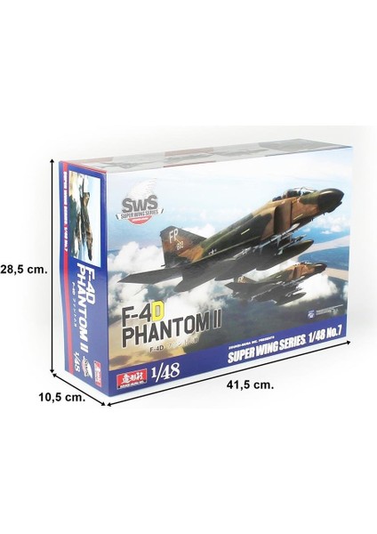 48-07 1/48 Ölçek, F-4d Phantom Iı Savaş Uçağı, Plastik Model Kiti