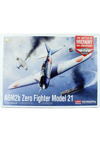 12352 1/48 Ölçek, Mitsubishi A6M2B Zero Fighter Model 21 Savaş Uçağı, Plastik Model Kiti