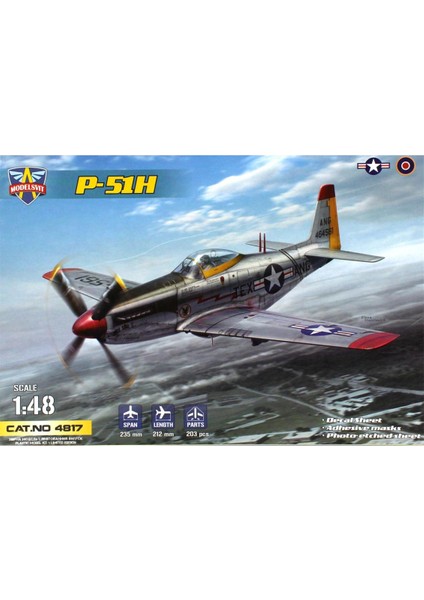 MSVIT4817 1/48 P-51H Mustang Amerikan Avcı Uçağı Plastik Model Kiti