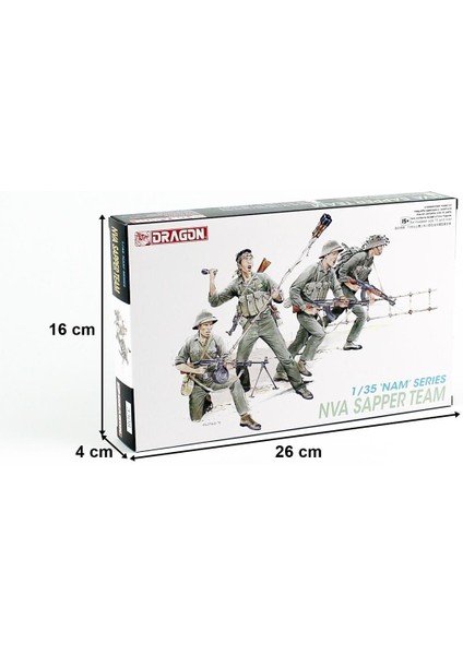 3308 1/35 Ölçek Nva Vietnam Sapper Timi, Plastik Model Kiti fırsatları