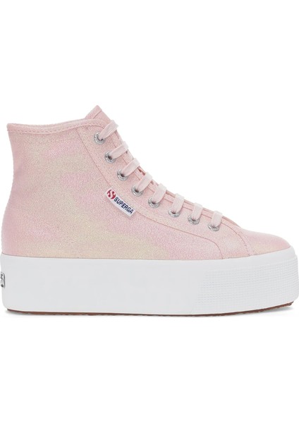 2708 Hı Top Lame Kadın Pembe Sneaker S4128DW-A0Q