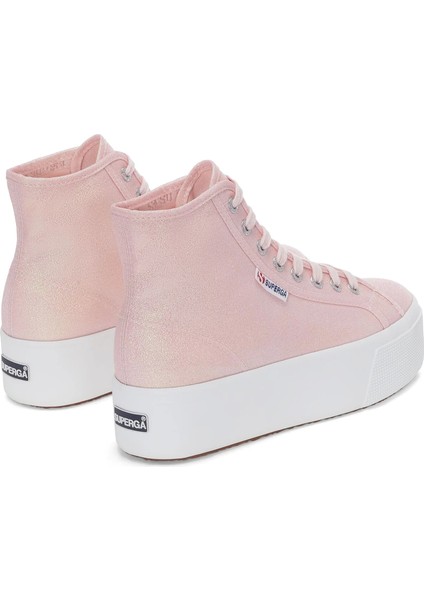 2708 Hı Top Lame Kadın Pembe Sneaker S4128DW-A0Q