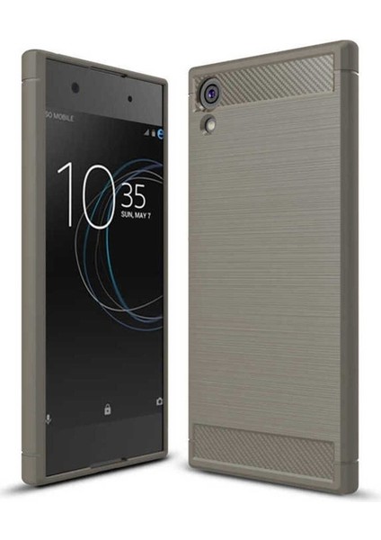 Sony Xperia Xa1 Uyumlu Kılıf Room Silikon Kapak, Gri