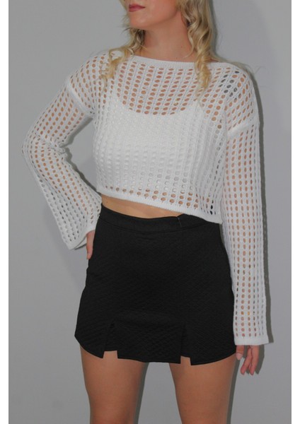 Desenli Şort Etek Siyah - 1335.100 modelleri