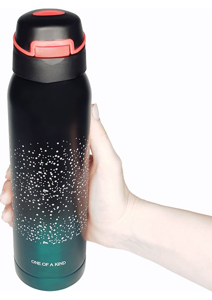 Teknoloji Sus 304 Paslanmaz Çelik 500ML Pipetli Vakumlu Termos