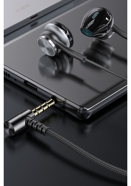 YH40 1.2m Yüksek Baslı 3.5mm Jaklı Kablolu Kulaklık - Siyah 379090 fırsatları