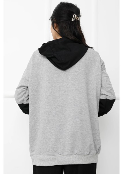 Parçalı Sweat Gri - 411.0313 modelleri