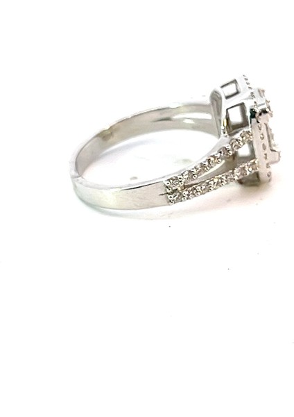 0,88 Ct 3,95 gr Yarımtur Çift Sarmal Pırlanta Yüzük fırsatları