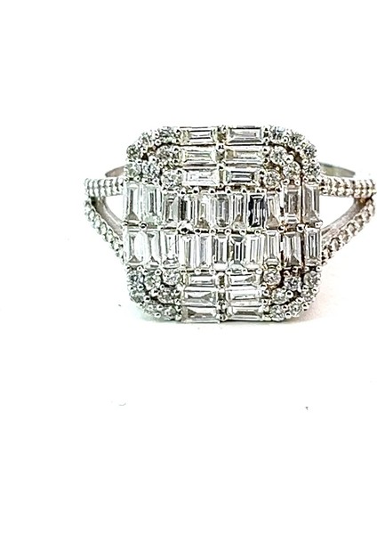 0,91 Ct 3,97 gr Yarımtur Pırlanta Yüzük