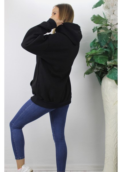 Üç Iplik Kapşonlu Sweat Siyah - 2410.2022 fırsatları