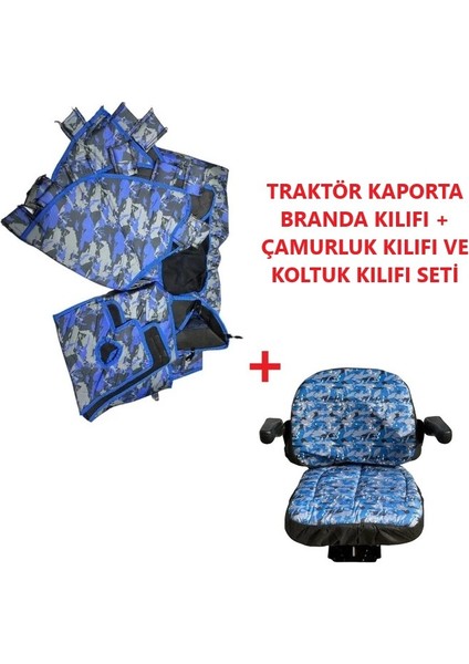 New Holland TT 4.55 Traktör Kaporta Kılıfı Branda ve Koltuk Kılıfı Seti