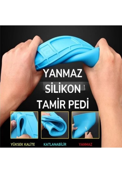 W200 Isıya Dayanıklı Silikon Ped Mıknatıslı Tamir Pedi 38X21CM