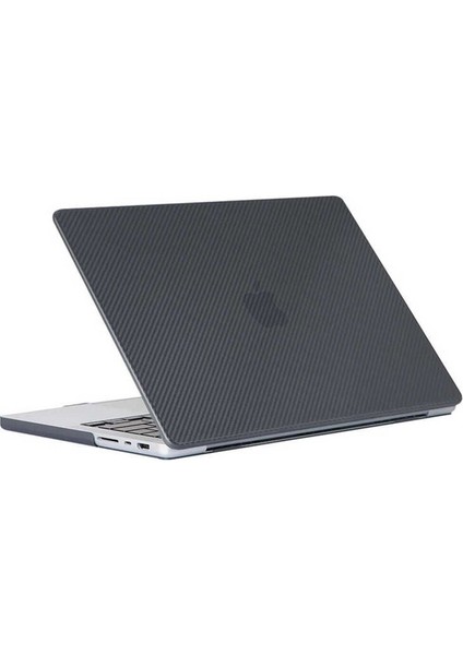 Apple Macbook Pro 16.2 2023 A2780 Uyumlu Msoft Carbon Fiber Tasarımlı Kapak