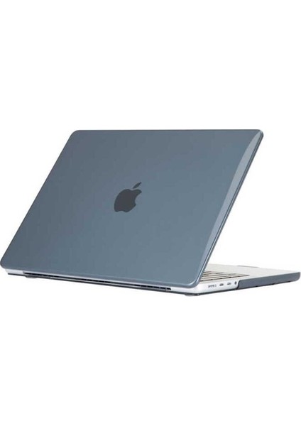 Apple Macbook 14.2' 2021 Uyumlu Msoft Kristal Kapak, Siyah