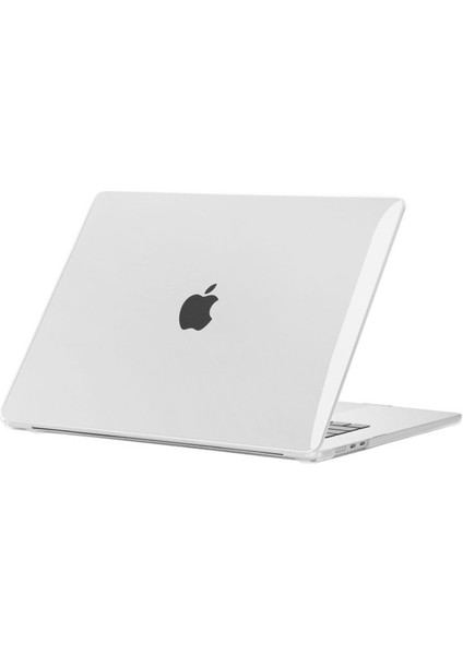 Apple Macbook 15 Inç Air M2 2024 A2941 Uyumlu Msoft Kristal Kapak, Renksiz