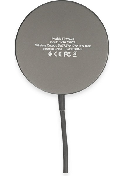 WC26 15W MagSafe Uyumluluklu Kablosuz Şarj Standı | iPhone & Qi Cihazlar İçin Manyetik Pad fırsatları